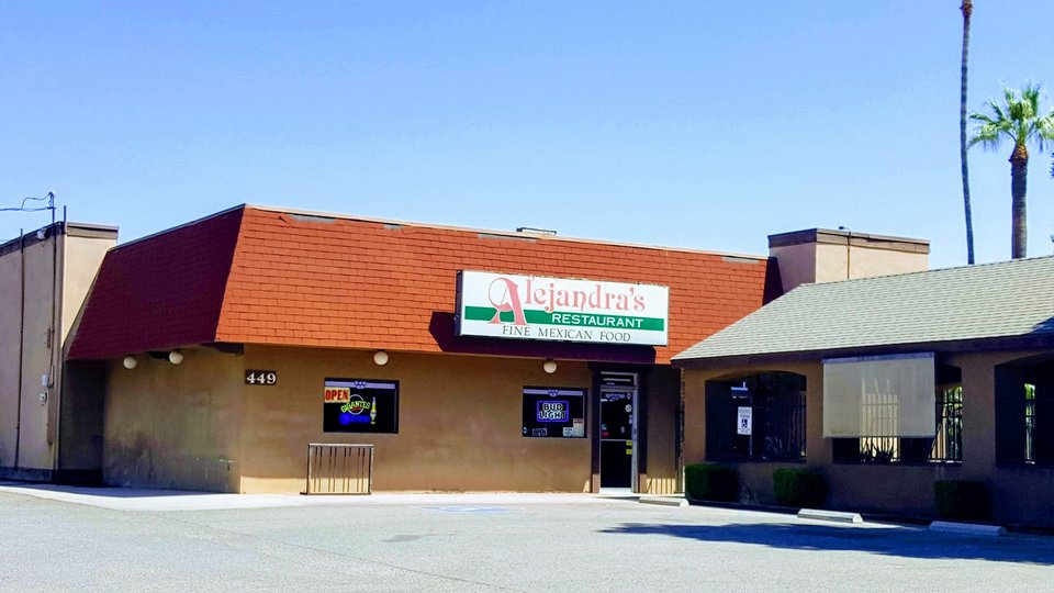 Front view of Alejandra's Mexican Restaurant.