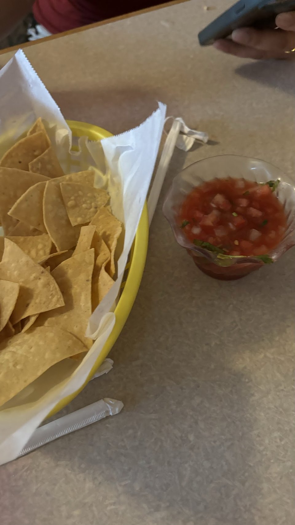 Printed menu with appetizers and salads.